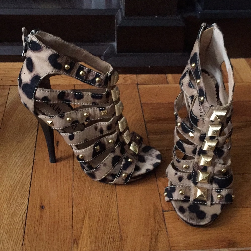 Leopard print heels
